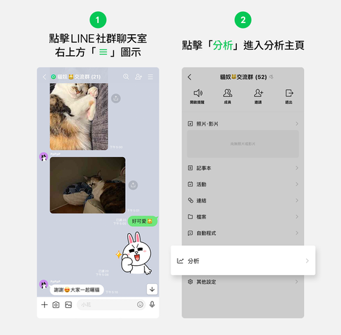 LINE社群－新功能上線！「分析」 功能介紹